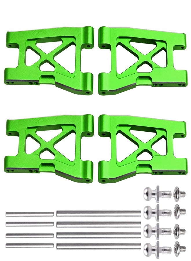 Hobbyfire Aluminum Front & Rear Suspension Arms 4-Pack Upgrades for 1/18 Traxxas LaTrax Teton Desert Prerunner SST, Replace Parts 7630 (Green) - Image 1